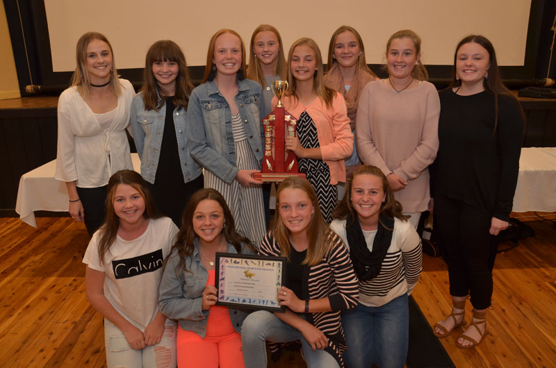 Junior Local Team of 2017:  Cootamundra Junior Rugby  League under 13’s Girls League Tag with coach Renae Glanville 